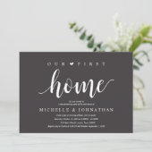 Our First Home Modern Rustic Housewarming party 招待状 (スタンド正面)