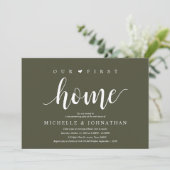 Our First Home Modern Rustic Housewarming party 招待状 (スタンド正面)
