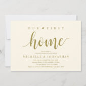 Our First Home Modern Rustic Housewarming party 招待状 (正面)