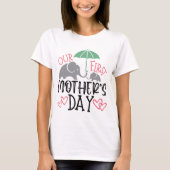 Our First Mother’s Day Elephant & Umbrella  Tシャツ (正面)