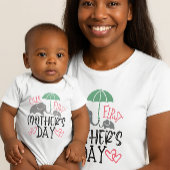 Our First Mother’s Day Elephant & Umbrella  Tシャツ