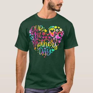 Our First Mother's Day Baby Mom Pregnancy Tye Dye Tシャツ