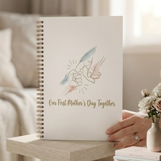 Our First Mother's Day Together Notebook - Minimal ノートブック