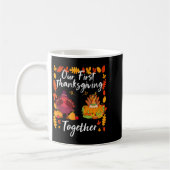 Our First Thanksgiving Together Matching Couple  コーヒーマグカップ (左)