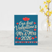 Our First Valentines As Mr And Mrs 2026  カード (黄色い花)