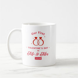 Our First Valentine's Day as Mr & Mrs 2026 コーヒーマグカップ