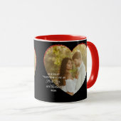 Our First Valentines Day as Mr & Mrs Heart Photo マグカップ (正面右)