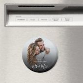 Our First Valentine's Day As Mr & Mrs Modern Photo マグネット (インサイチュ (食洗機))