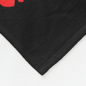 Our First Valentines Married Husband Wife  フリースブランケット (角)