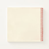 Our First Year Togetherヴィンテージスタイルバラ カスタム ノートブック (裏面)