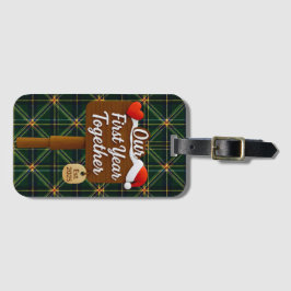 Our First Year Together 2025 Wooden Sign ラゲッジタグ