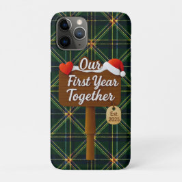 Our First Year Together 2025 Wooden Sign iPhone 11 Proケース