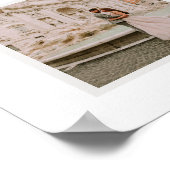 Our First Year Wedding Photo Poster ポスター (角)