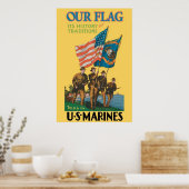 Our Flag,It's History And Traditions-US Marines ポスター (キッチン)