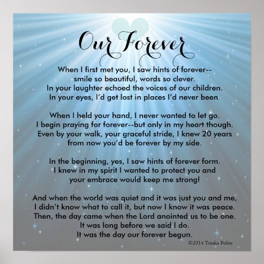 Our Forever ©2014 by Trinka Pointor (poster) ポスター (正面)