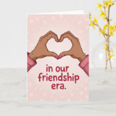 Our Friendship Era Heart Hands Card カード (黄色い花)