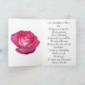Our Friendship Greeting Card カード (内部)