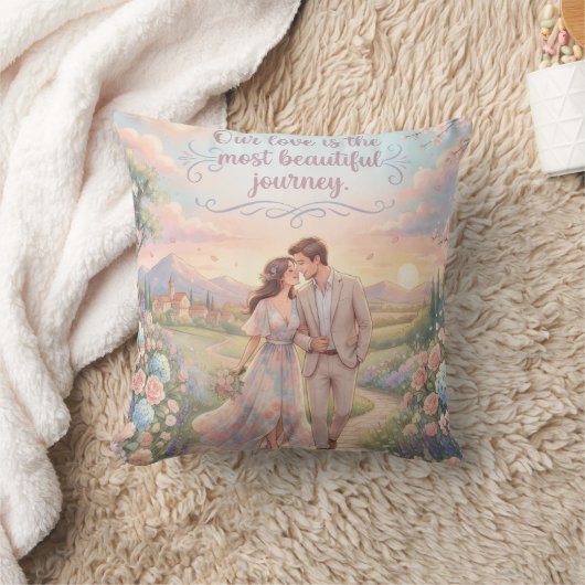 Our Future Beautiful Journey Throw Pillow | Romant クッション (ブランケット)