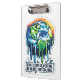 Our Future is Melting | Global Warming Awareness クリップボード (左)