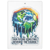 Our Future is Melting | Global Warming Awareness クリップボード (裏面)