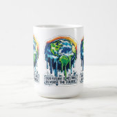 Our Future is Melting | Global Warming Awareness コーヒーマグカップ (中央)