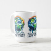 Our Future is Melting | Global Warming Awareness コーヒーマグカップ (正面左)