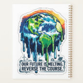 Our Future is Melting | Global Warming Awareness プランナー手帳 (裏面)