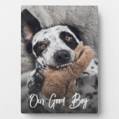 Our Good Boy カスタム Dog Photo フォトプラーク (正面)