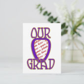 OUR GRAD PURPLE & SCHOOL Colors Frame ポストカード (スタンド正面)
