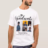 Our Graduate | 5 枚の写真入り卒業 Tシャツ (正面)