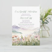 Our greatest adventure baby shower 招待状 (スタンド正面)