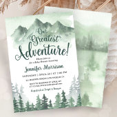 Our Greatest Adventure Baby Shower Invitation 招待状