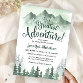 Our Greatest Adventure Baby Shower Invitation 招待状