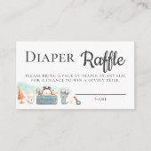 Our Greatest Adventure Diaper Raffle Baby Shower エンクロージャーカード (正面)