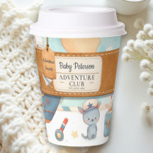 Our Greatest Adventure Map Neutral Baby Shower