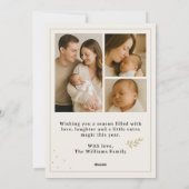 Our Greatest Gift Baby Announcement Holiday Card シーズンカード (裏面)