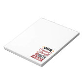 Our Greatest Strength Is Faith in God Quote ノートパッド (回転)