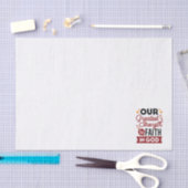 Our Greatest Strength Is Faith in God Quote 薄葉紙 (クラフト)