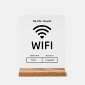 Our Guest Wifiパスワードアクリルサイン アクリルサイン (正面)