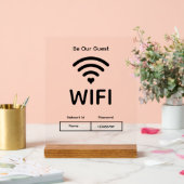 Our Guest Wifiパスワードアクリルサイン アクリルサイン (ウェディング)