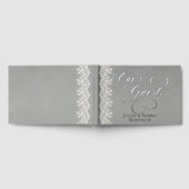 Our Guests Lace - Sage Foil ゲストブック (全面)