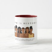 Our Hair History Black Hair Appreciation Mug マグカップ (中央)