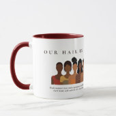 Our Hair History Black Hair Appreciation Mug マグカップ (左)