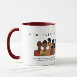 Our Hair History Black Hair Appreciation Mug マグカップ