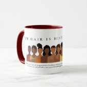 Our Hair History Black Hair Appreciation Mug マグカップ (正面左)