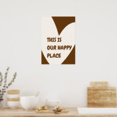 Our Happy Place Poster – Cozy Home Wall Art ポスター (キッチン)