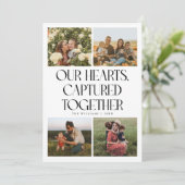 Our Hearts White Multi Photo バレンタインデー  シーズンカード (スタンド正面)