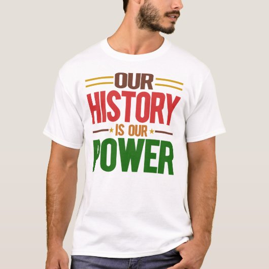 Our History Is Our Power Tシャツ (正面)