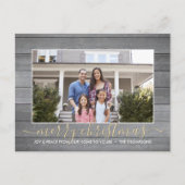 Our Home to Your Christmas & New Years Photo Wood シーズンポストカード (正面)