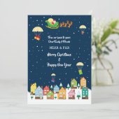 Our HouseからYours Photo Holiday Cardへ 招待状 (スタンド正面)